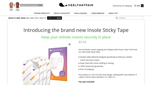 Heel That Pain - Insole Sticky Tape