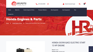 Honda - GX390-QAE2 Electric Start 13 HP Engine