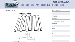 Hemet Valley RV - Exterior Wall Panel Siding