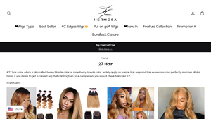 Hermosa Hair - #27 Hair Color Weaves and Wigs