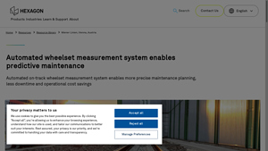 Hexagon - Automated Wheelset Measurement System