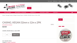 High Caliber - Vegan Casing 32mm x 12m 2PK