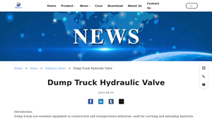 HJ Hydraulic - Dump Truck Hydraulic Valve