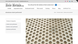 Hole Metals - Aluminum Sheet Perforated