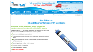 Brio - Reverse Osmosis Membrane 50 GPD