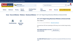 Krestmark - 32 x 52 Single-Hung Aluminum Window