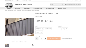 Hoover Fence Co. - Ornamental Fence Slats