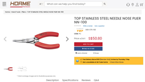 Horme - Stainless Steel Needle Nose Plier NN-100