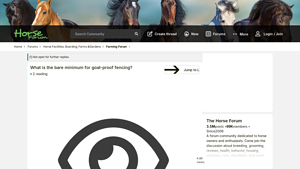 HorseForum - Goat-Proof Fencing Insights