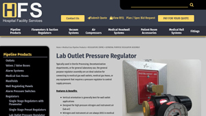 HospitalFS - Wall Outlet Regulator Assembly