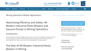 HR Blowers - Industrial Roots Blowers and Vacuum Pumps