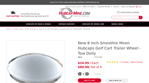 Hubcap Mike - 8 Inch Smoothie Moon Hubcaps