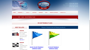Hughes Manufacturing - Nylon Triangle Flags
