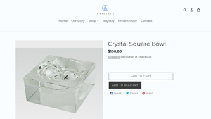 Hyacinth Home - Crystal Square Bowl