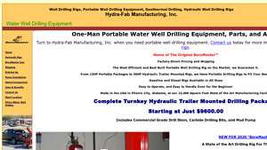 Hydra-Fab Manufacturing - BoreMaster™ Hydraulic Well Drilling Rigs