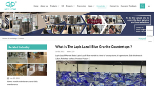 HZX Stone - Lapis Lazuli Blue Granite Countertops