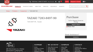 YAZAKI - 7283-8497-90 Connectors