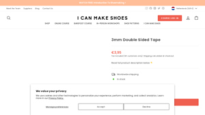 I Can Make Shoes - 3mm Double Sided Tape