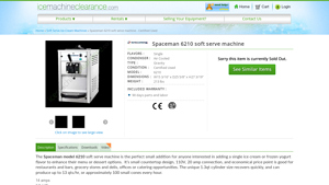 Spaceman - Certified Used Soft Serve Machine