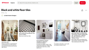 Best Interior Designs - Black and White Floor Tiles
