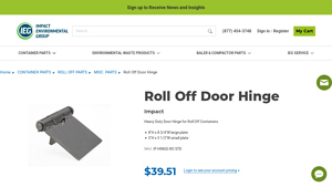 IEGNA - Heavy Duty Roll Off Door Hinge