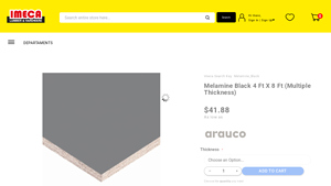 ImeCa - Melamine Black Sheets