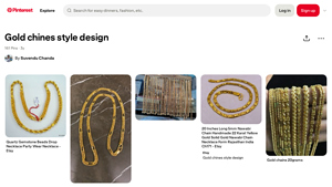 Gold Jewelry - Traditional Gold Chain Necklace