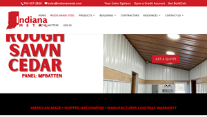 Indiana Metal - Wood Grain Steel Siding
