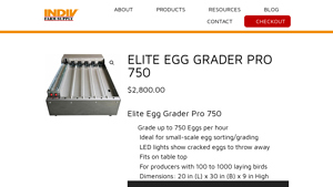 Indiv Farm Supply - Elite Egg Grader Pro 750