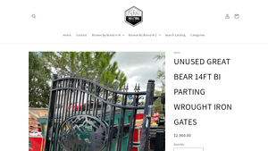 Great Bear - 14ft Bi Parting Wrought Iron Gates