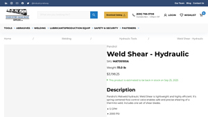 Pandrol - Weld Shear - Hydraulic