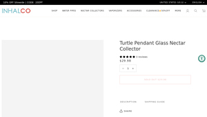 Inhalco - Turtle Pendant Glass Nectar Collector
