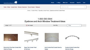 Interior Decorating - Curved Curtain Rods