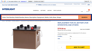 Interstate - 6TL High-Performance Automotive Battery