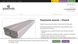 Ipaulownia - Sustainable Paulownia Boards