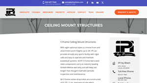 Ipi By Bison - Y-Frame Ceiling Mount Structures