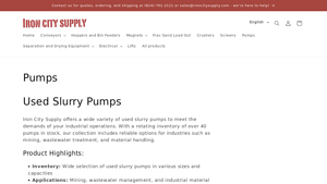 Warman - Used Slurry Pumps
