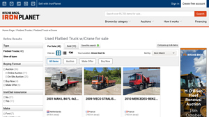 Flatbed Trucks with Crane - Ford, Freightliner, Iveco, Kenworth, M.A.N.