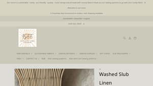 I See Fabric - Washed Slub Linen