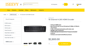 Iseevy - 16 Channel H.265 HDMI Encoder
