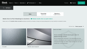 iStock - Metallic Silver Car Paint Images