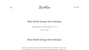 iSuperhouse - Vertical Bifold Garage Doors