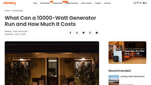 Jackery - 10000-Watt Generator