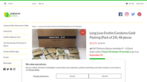 Long Love - Erotim Condoms Gold Packing