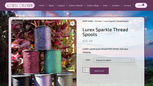 Jazz Turtle - Lurex Sparkle Thread Spools