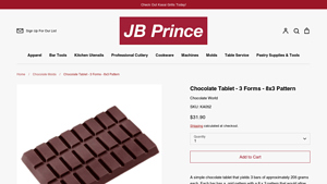 JB Prince - Chocolate Tablet - 3 Forms