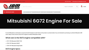JDM Engine Depot - Mitsubishi 6G72 Engine