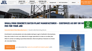 JEL Manufacturing - BudgetBatch™ Mini Concrete Batching Plant