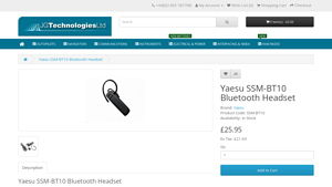 Yaesu - SSM-BT10 Bluetooth Headset