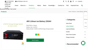 Jingsun - 9.6KWH LiFePO4 Energy Storage System
